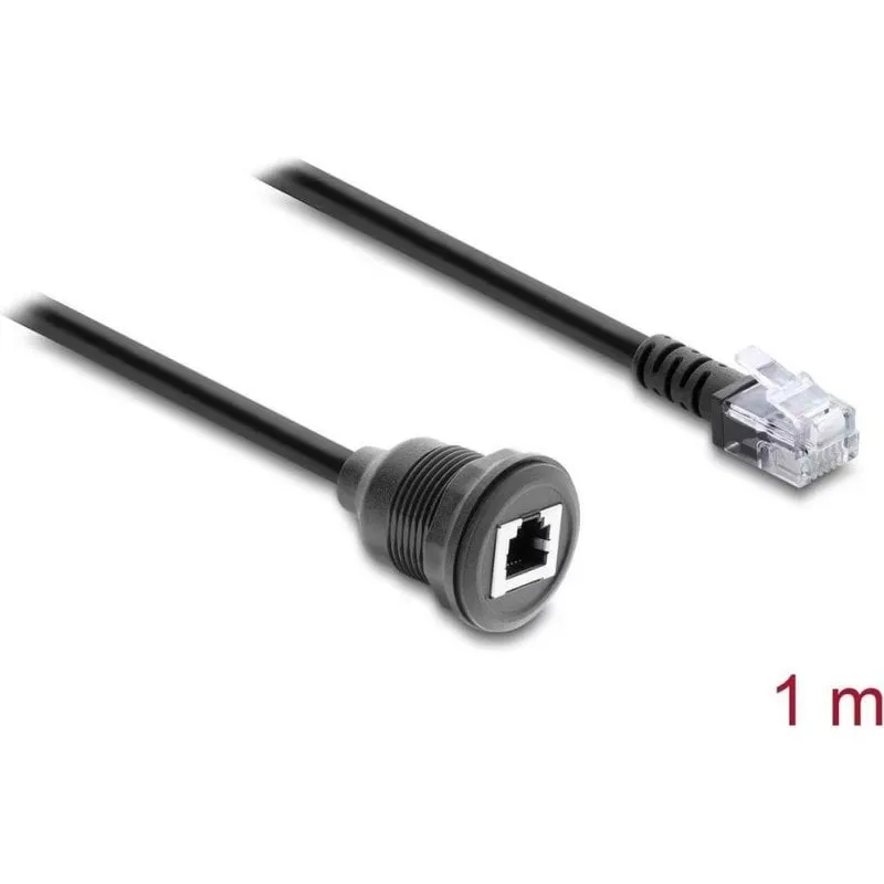 Cavo RJ12 Delock 1 m schermato con spina incassata