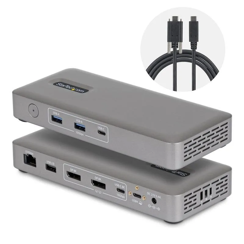 Base per Portatili StarTech.com 208UE-USB4-DOCK USB4 10 Gbit/s 8K Ultra HD
