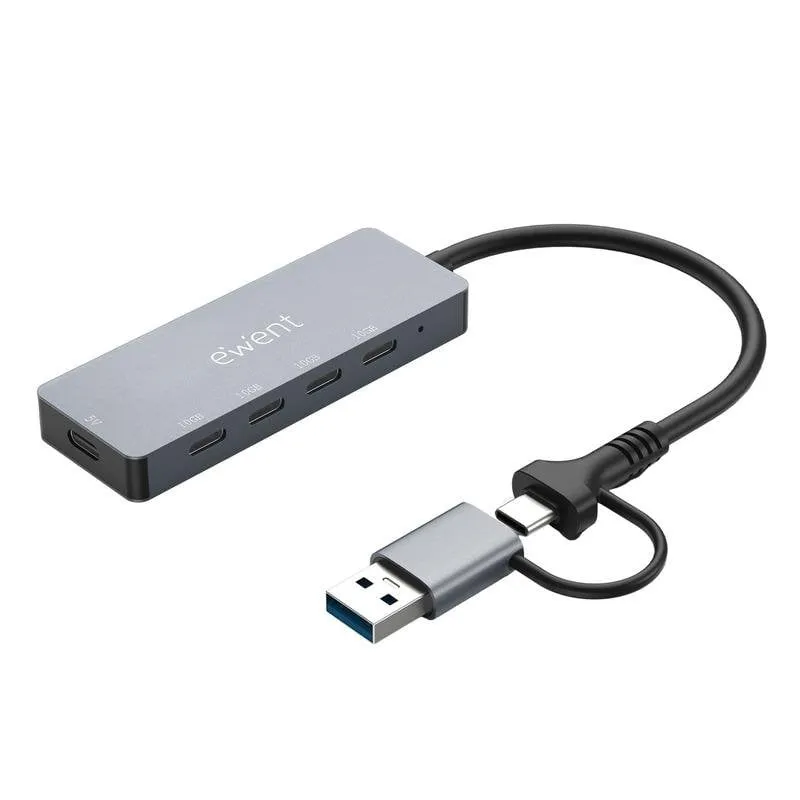 Hub Ewent 7 porte 10 Gbps Ethernet Gigabit modello EW1151 con ricarica rapida
