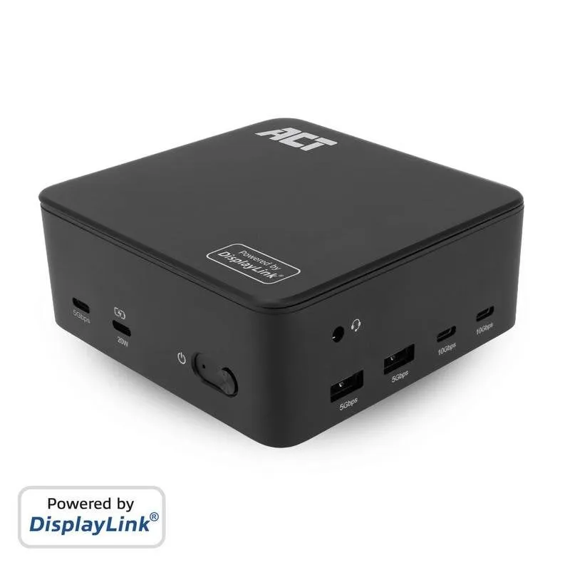 Docking Station USB-C 4K ACT AC7148 per 3 monitor DisplayLink