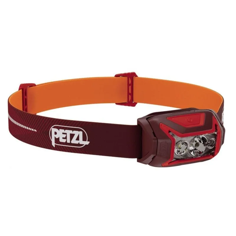 Lanterna Petzl Actik Core con fascia rossa LED 100 lumen IPX4