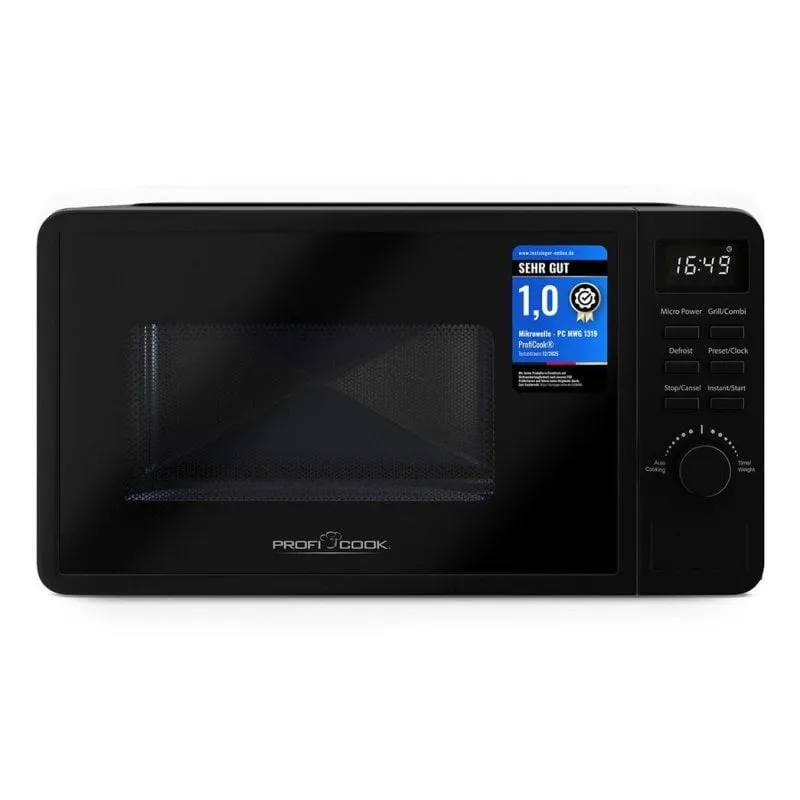 Microonde Proficook PC-MWG 1319 20 Litri 700W con Grill 800W e Funzioni Avanzate