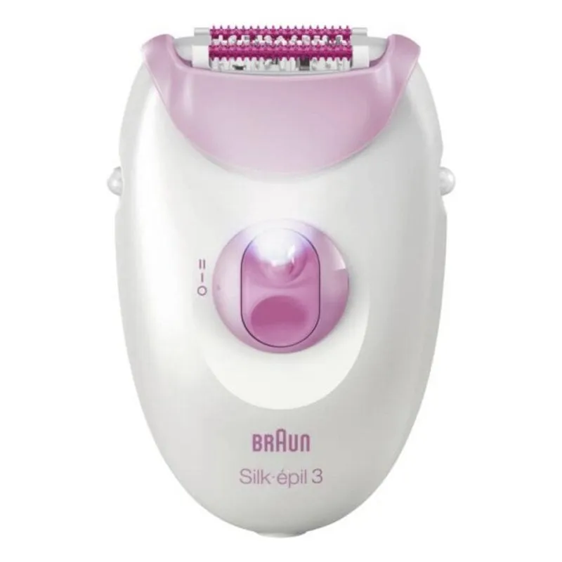 Epilatore Elettrico Braun Silk-épil 3-000 Con Cavo 2 Velocità LED Massaggio
