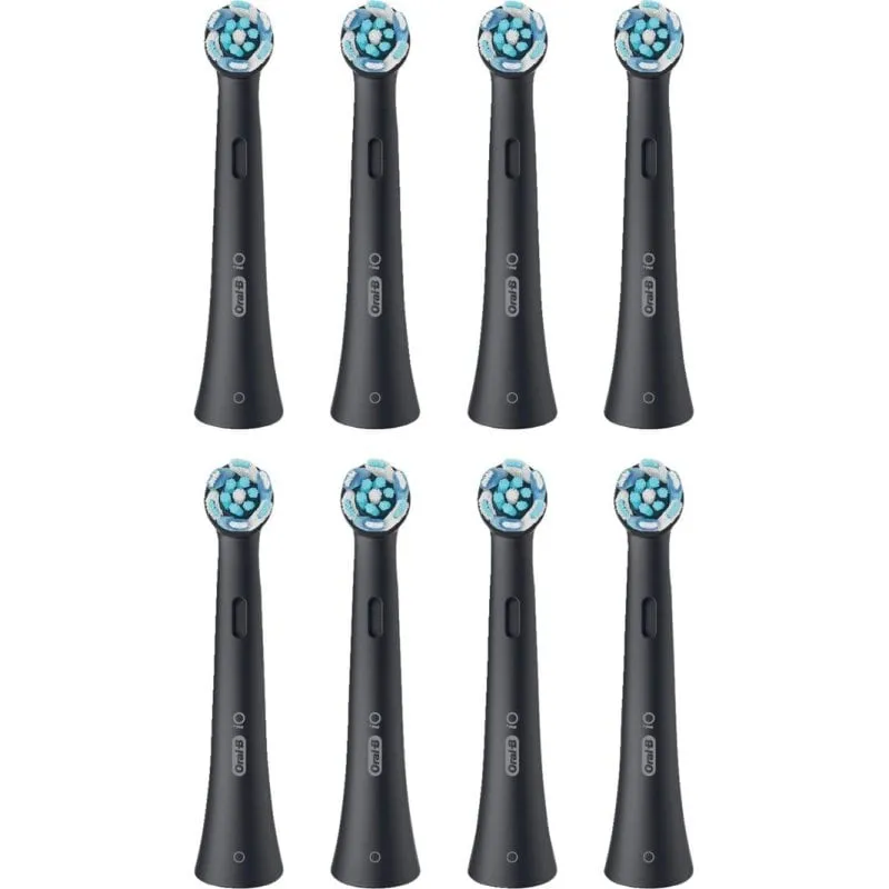 Testine di Ricambio Oral-B iO Ultimate Clean 8 Unità Nero