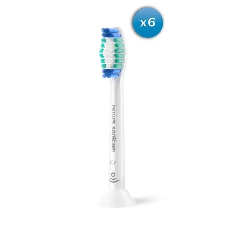 Testine di Ricambio Philips Sonicare C1 ProResults HX6016 6 Unità Controllo Placca