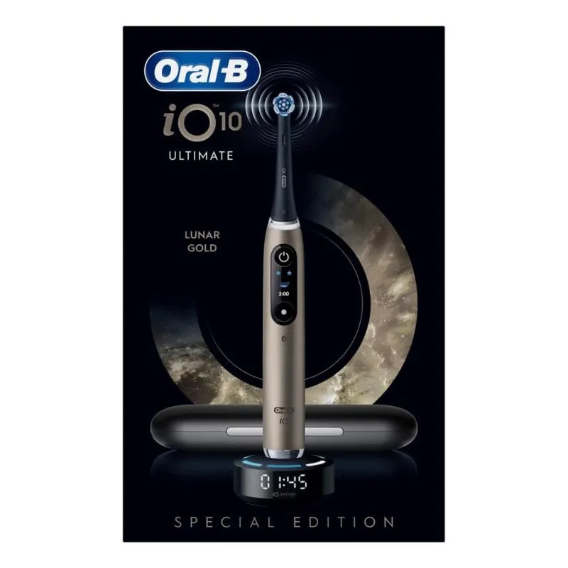 Spazzolino Elettrico Oscillante Oral-B iO Series 10 7 Modalità 1 Testina Sensore di Pressione