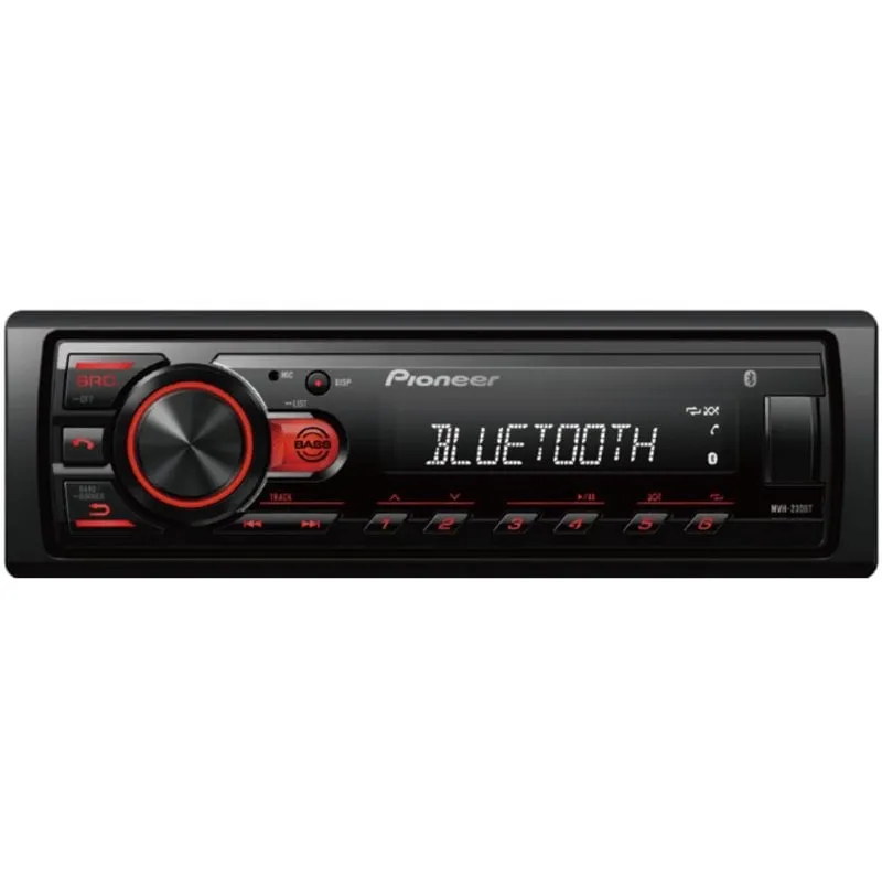 Ricevitore Multimediale Pioneer MVH-230BT Nero 1 DIN 200W Bluetooth USB