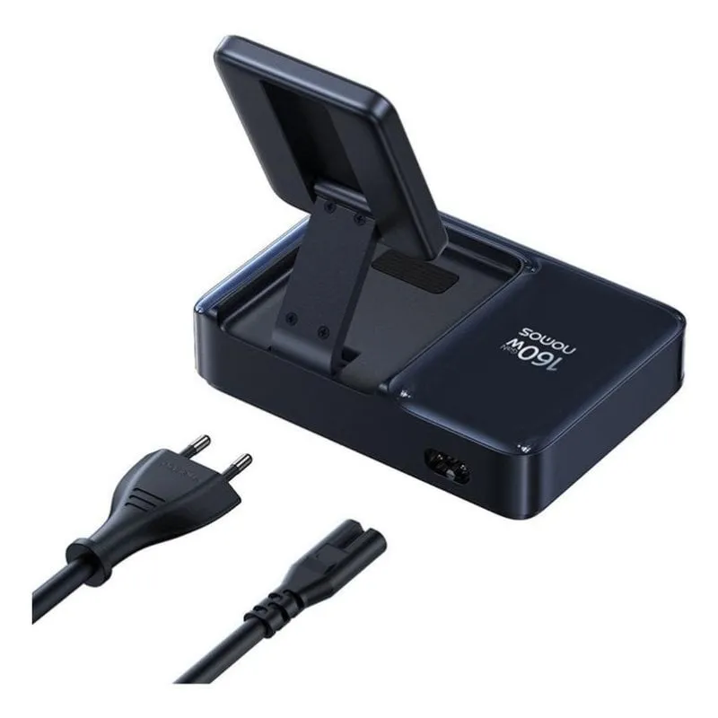 Caricatore 4-in-1 Baseus Nomos NH21 Qi2 160W Nero Cosmico