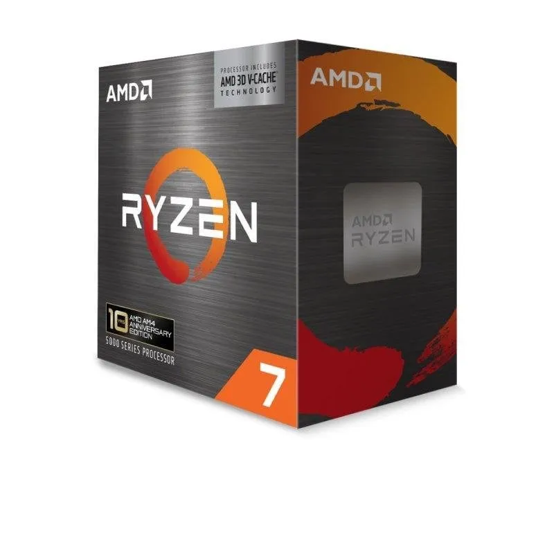 Processore AMD Ryzen 7 5800X3D 8 Nuclei 3,4 GHz Base 4,5 GHz Turbo 96 MB Cache L3