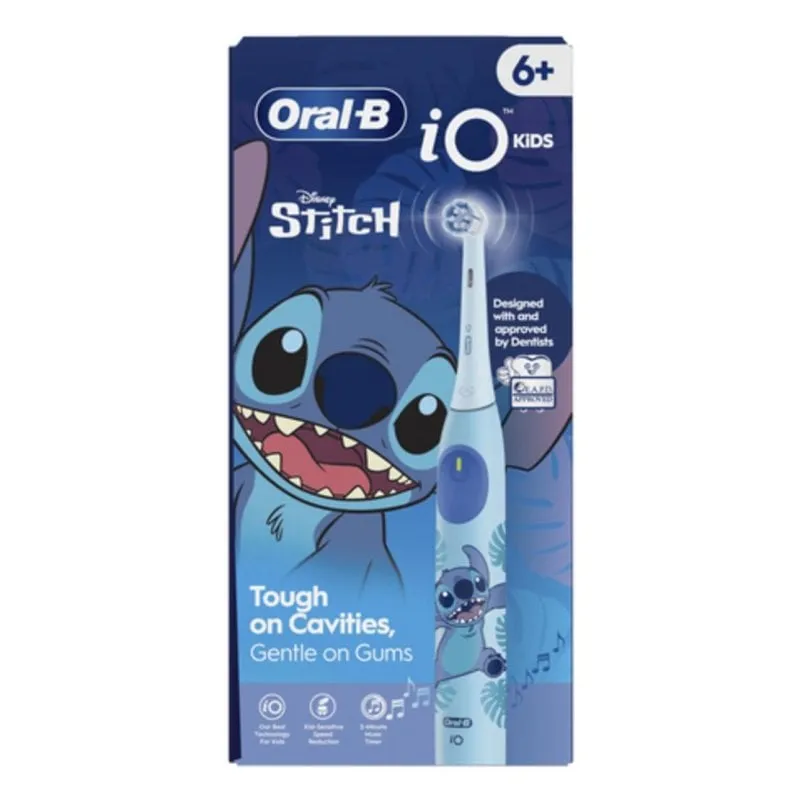 Spazzolino Elettrico Oscillante Oral-B iO Kids Disney Stitch 3 Modalità 1 Testina Timer