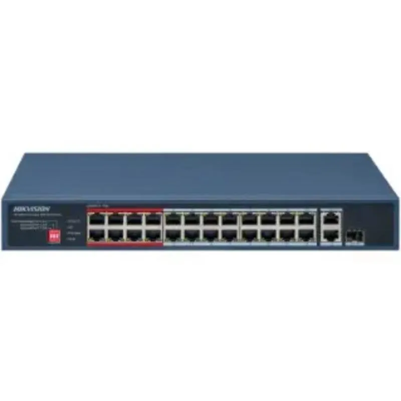 Switch Hikvision DS-3E0326P-E/M 24 Porte PoE+ Fast Ethernet Non Gestito