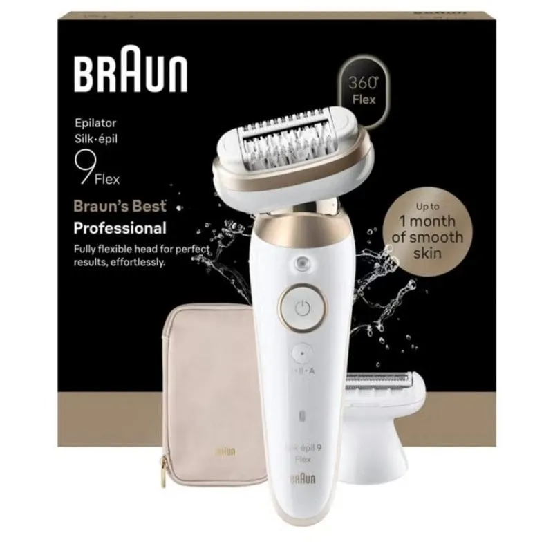 Epilatore Braun Silk-épil 9 Flex 9-060 senza Fili 2 Velocità 2 Testine Wet & Dry