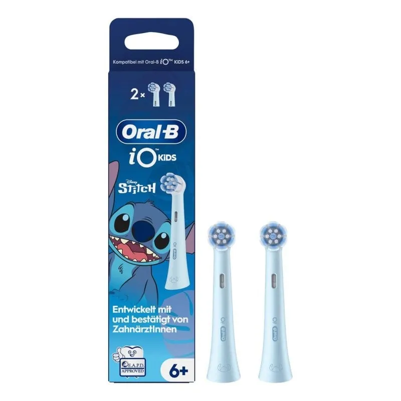 Testine di Ricambio Oral-B iO Kids Stitch 2 Unità Extra Morbido Bambini