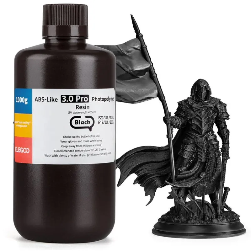 Resina Elegoo ABS-like V3.0 Pro 1L Nero per Stampante 3D