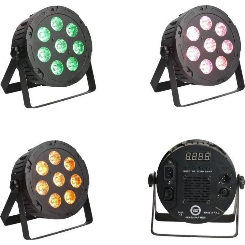 Proiettore LED RGBWA LIGHT4ME Penta Par 8x12W MKII per eventi e concerti