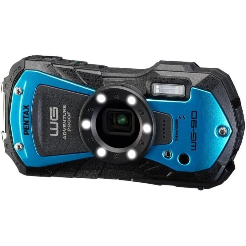 Fotocamera Compatta Pentax WG-90 16MP Zoom 5x USB-C Full HD Blu