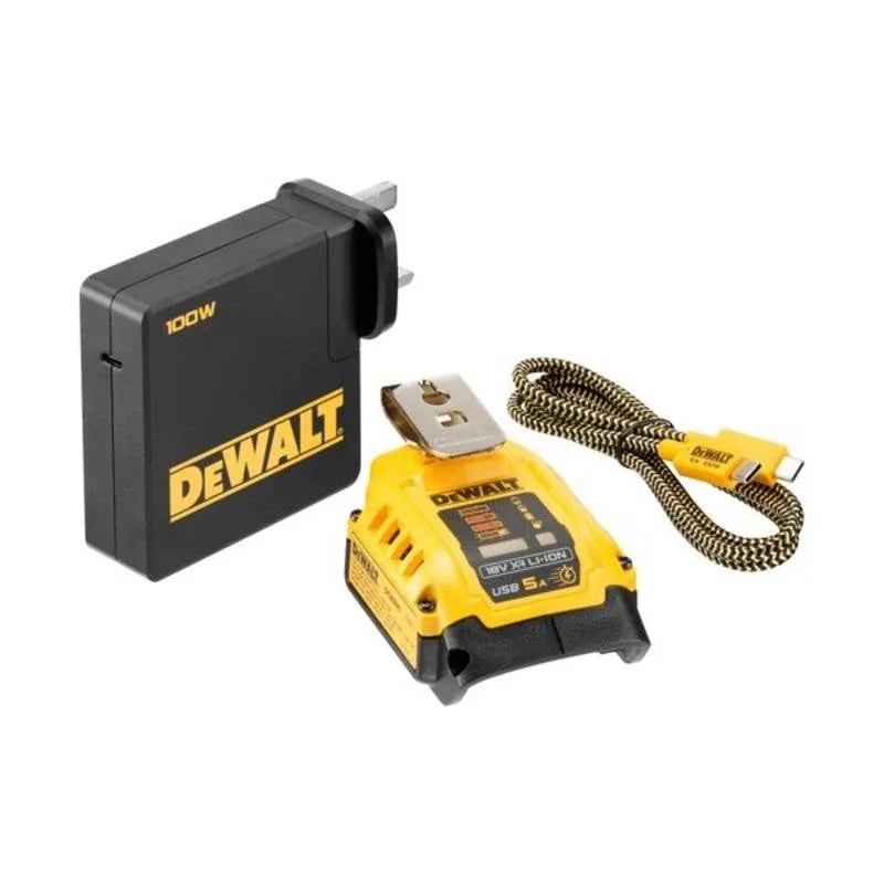 Caricatore di batterie DeWALT DCB094K-QW USB-A e USB-C 90W