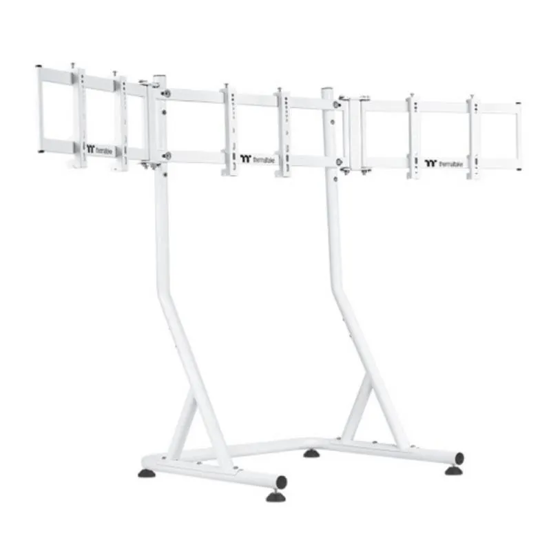 Thermaltake GEA-RMS-TMSWHT-01 Supporto Monitor Triplo Pavimento 32 a 55" VESA 75x75 a 200x200 Max 60Kg