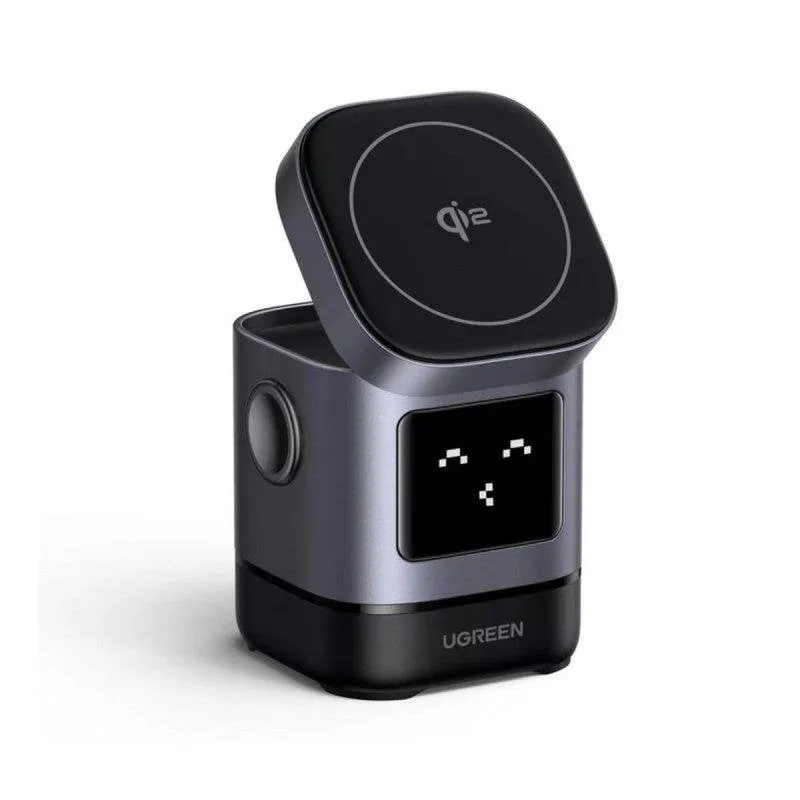 Caricatore Wireless Robot 2 in 1 Ugreen W709 Qi2 15W Nero