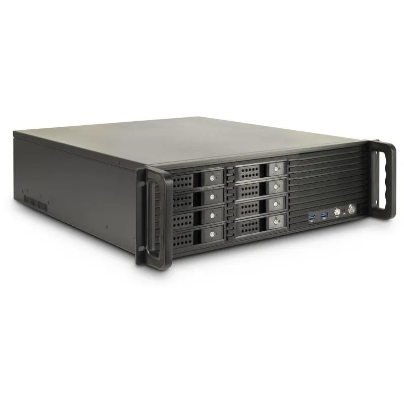 Case PC Inter-Tech 3U-3508 Rack Server Nero ATX 3U