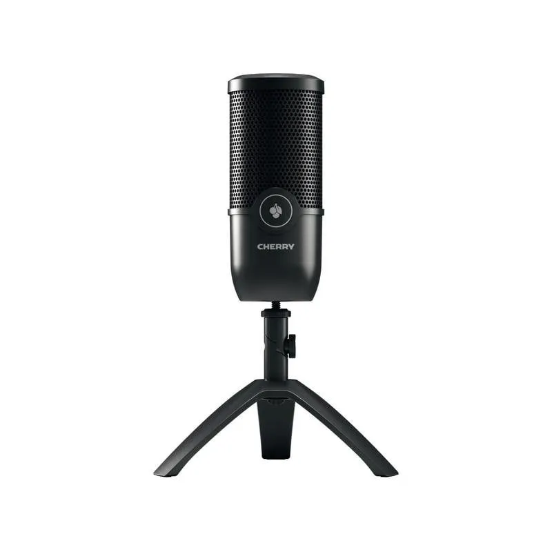 Microfono CHERRY UM 3.0 USB cardioide con supporto e uscita cuffie
