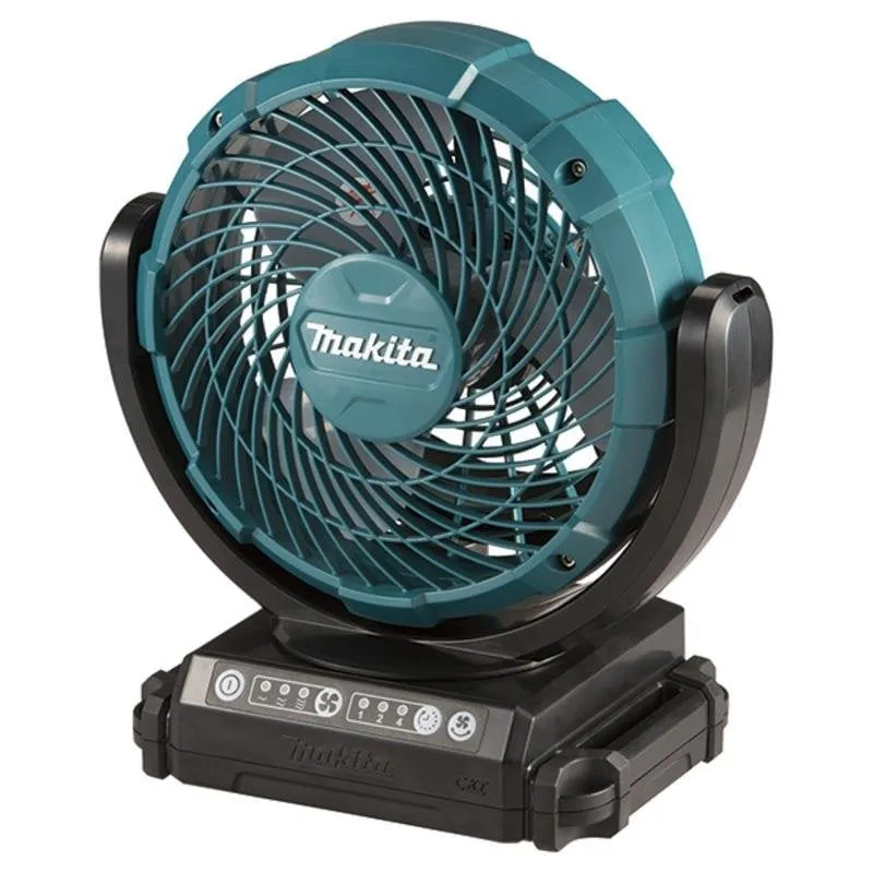 Ventilatore da Pavimento Makita CF101DZ 12V 18cm 3 Velocità Oscillazione Ampia Timer Ricaricabile
