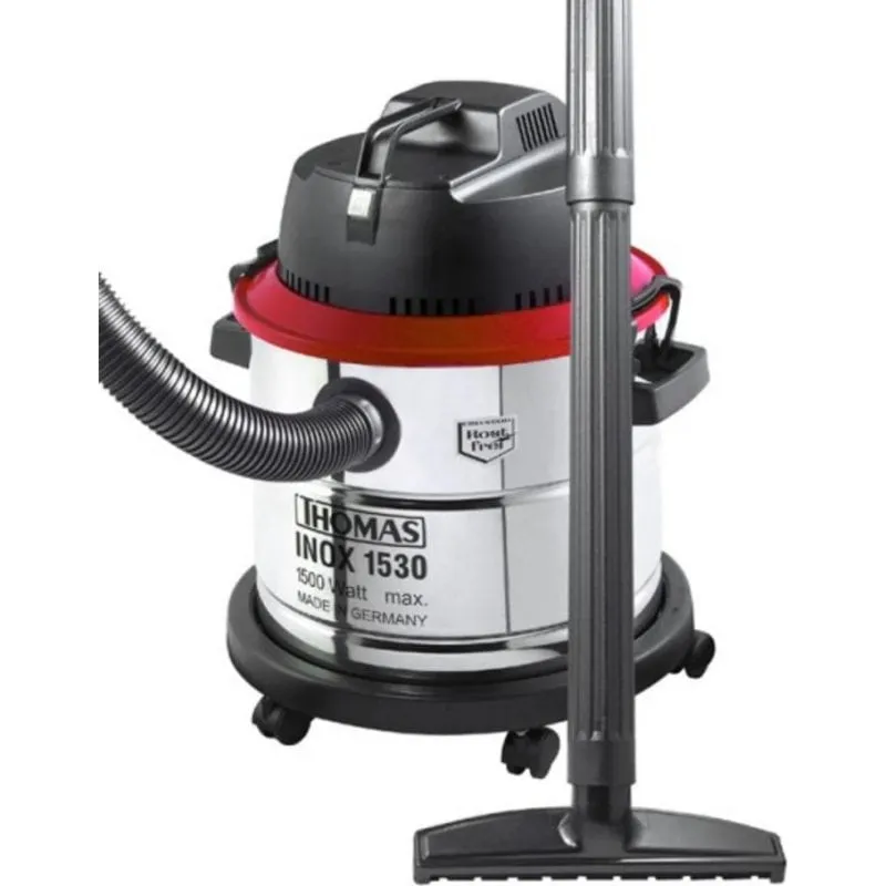 Aspirapolvere con Sacco Thomas Inox 1530 1500W 30L Nero Acciaio