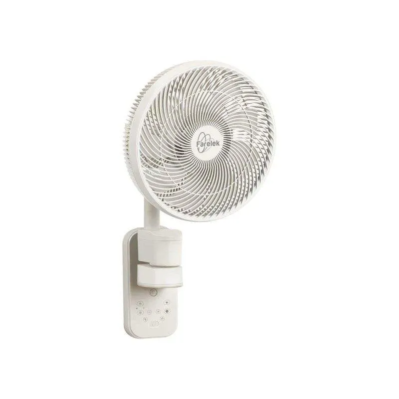 Ventilatore da Parete Farelek Voralia 36W 30cm 3 Velocità Oscillazione 3D Telecomando Timer