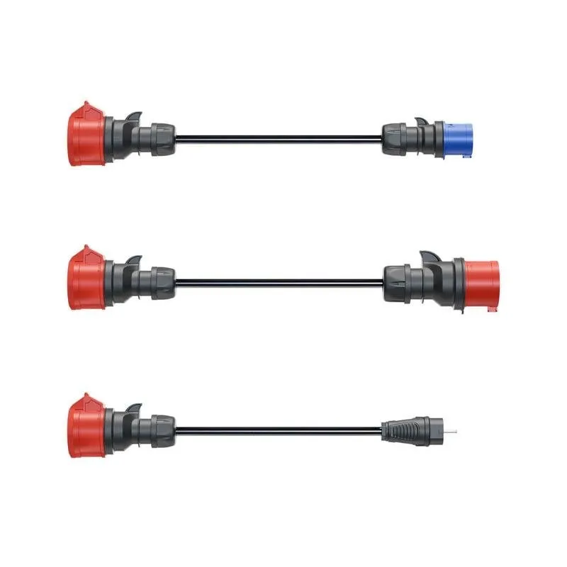 Set di adattatori per caricatore go-e Gemini flex 11 kW, 3 pezzi