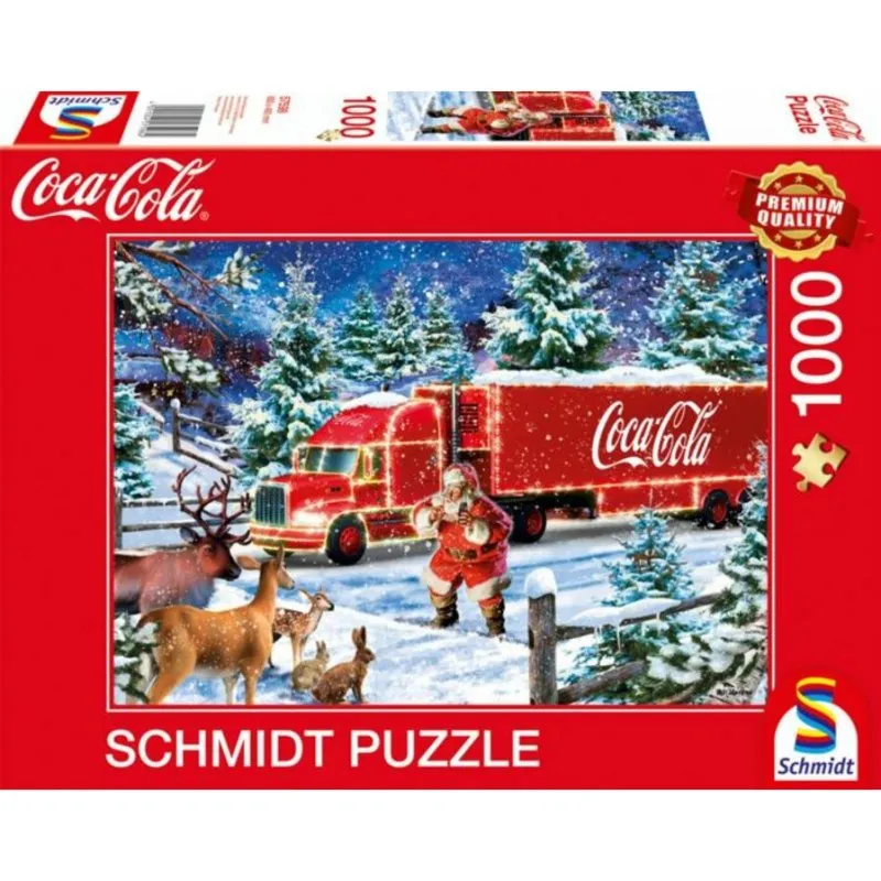 Puzzle Schmidt Spiele 1000 pezzi Camion di Natale Coca-Cola