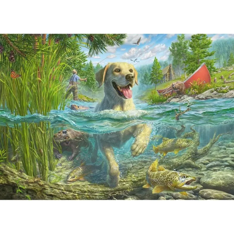 Puzzle 1000 pezzi Schmidt Spiele Mark Fredrickson Amore per i cani