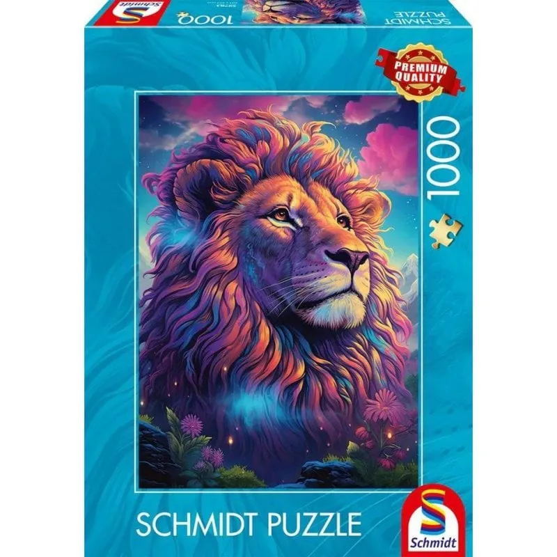 Puzzle Schmidt Spiele 1000 pezzi León en el viento de colores