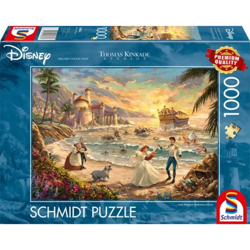 Puzzle 1000 pezzi Schmidt Spiele Thomas Kinkade Studios Disney Dreams Collection