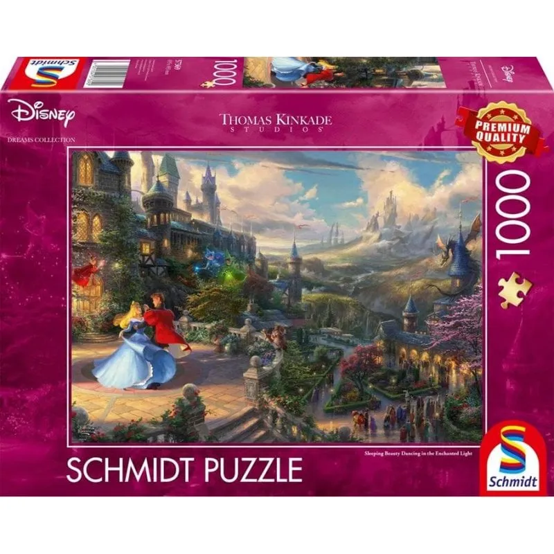 Puzzle 1000 pezzi Schmidt Spiele Thomas Kinkade Studios Sleeping Beauty