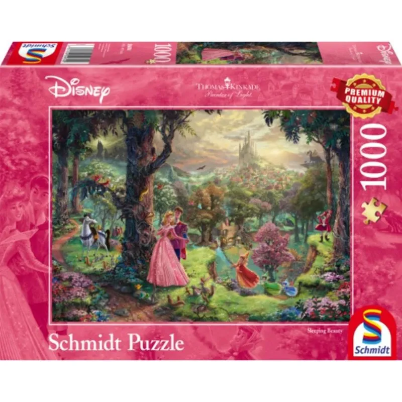 Puzzle 1000 pezzi Schmidt Spiele Disney La Bella Addormentata Thomas Kinkade