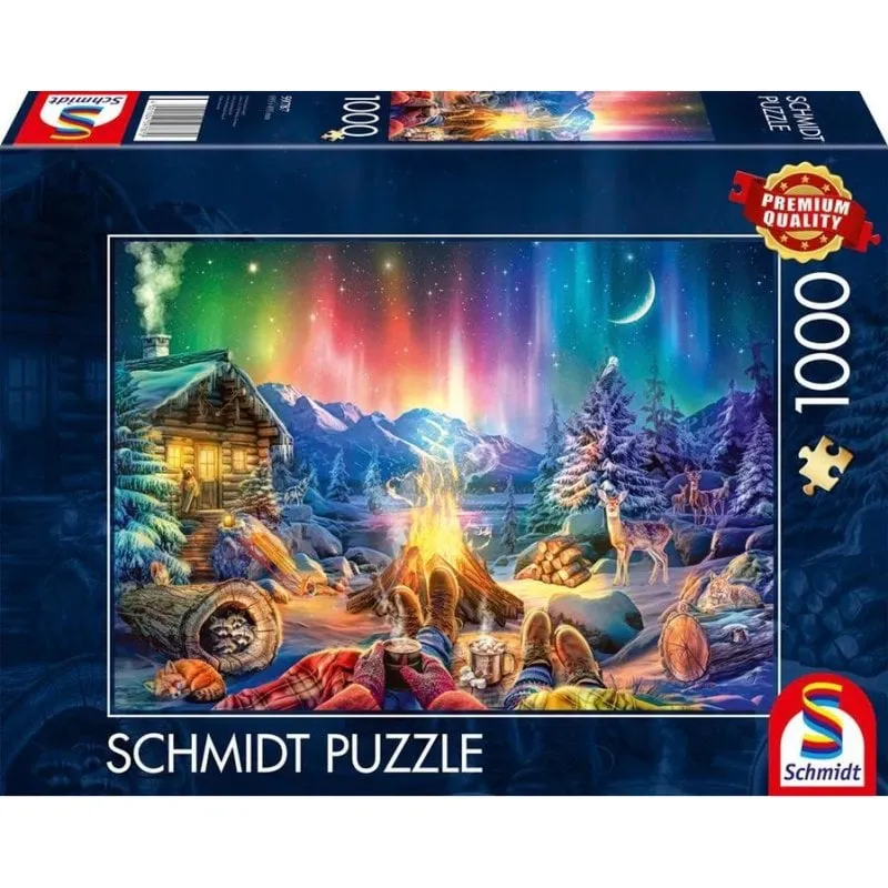 Puzzle Schmidt Spiele 1000 pezzi Falò sotto il cielo stellato