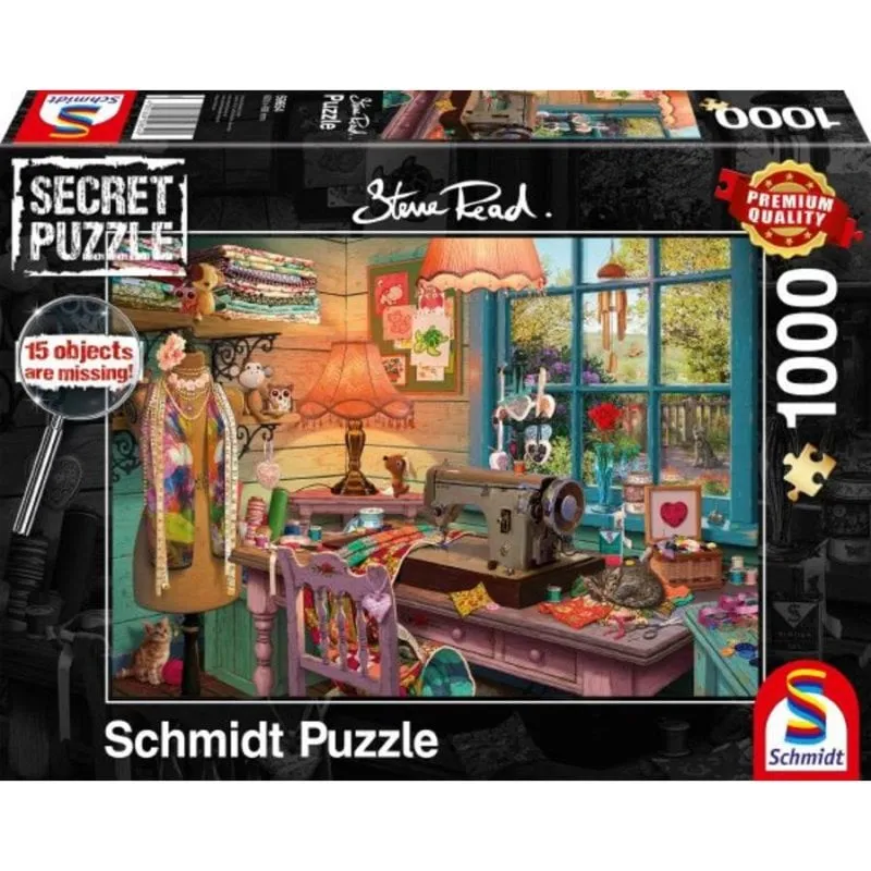 Puzzle 1000 pezzi Schmidt Spiele Secret Puzzles Steve Read premium qualità anti-riflesso