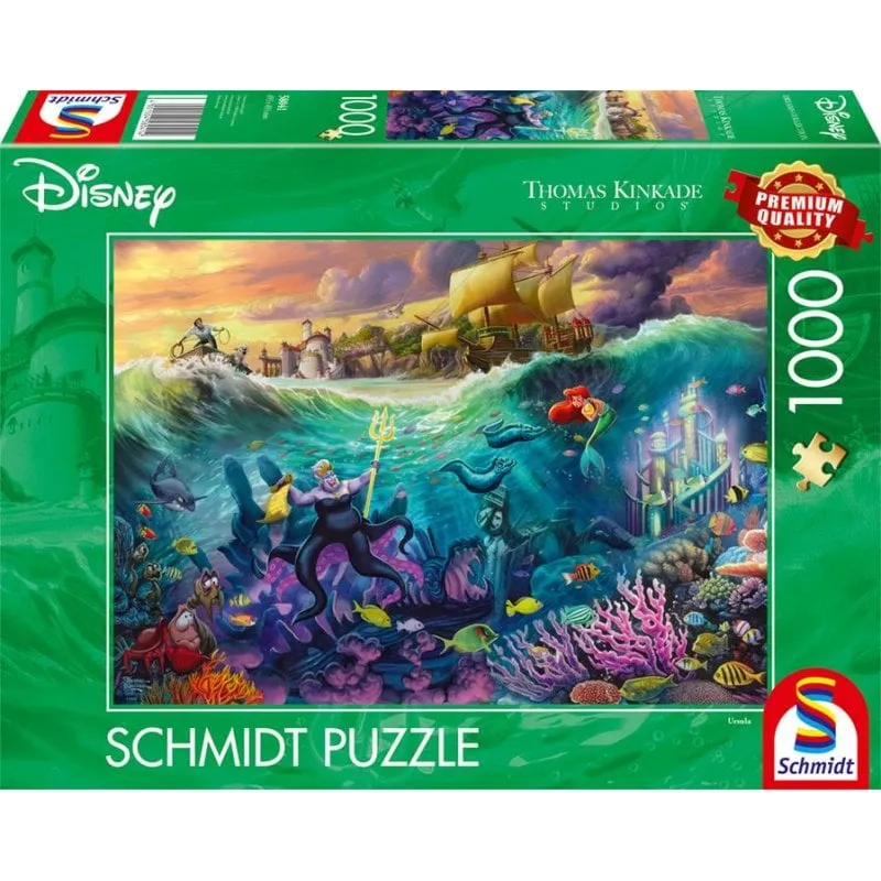 Puzzle 1000 pezzi Disney La Sirenetta Thomas Kinkade Studios