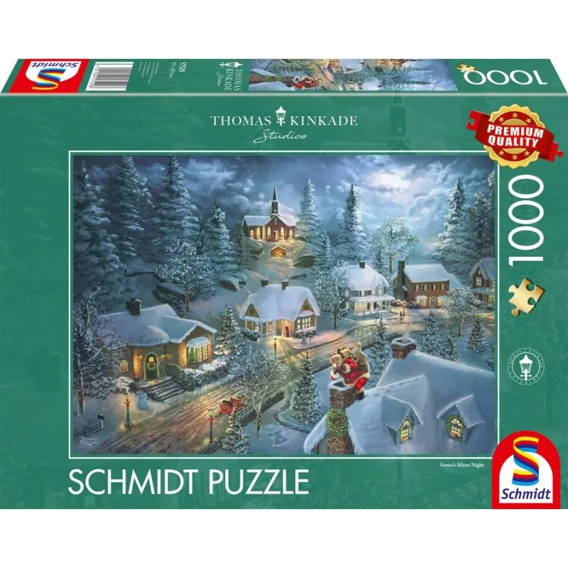 Puzzle 1000 pezzi Schmidt Spiele Navidad Thomas Kinkade Studios