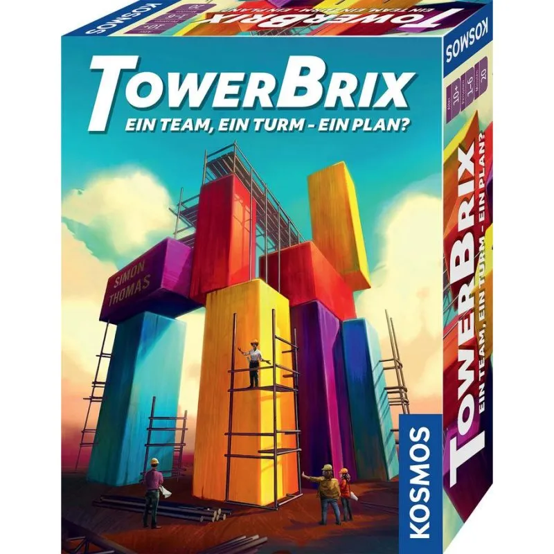 Gioco da tavolo Kosmos TowerBrix familiare e cooperativo 1-6 giocatori