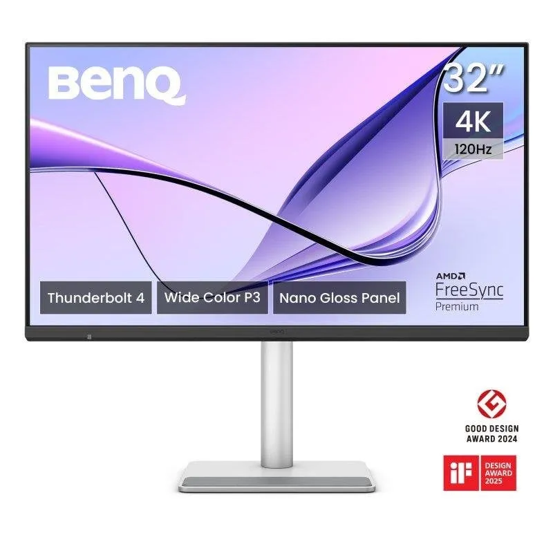 Monitor PC BenQ MA320UG 32" UltraHD 4K 120Hz IPS Nano Gloss Thunderbolt 4 Regolabile