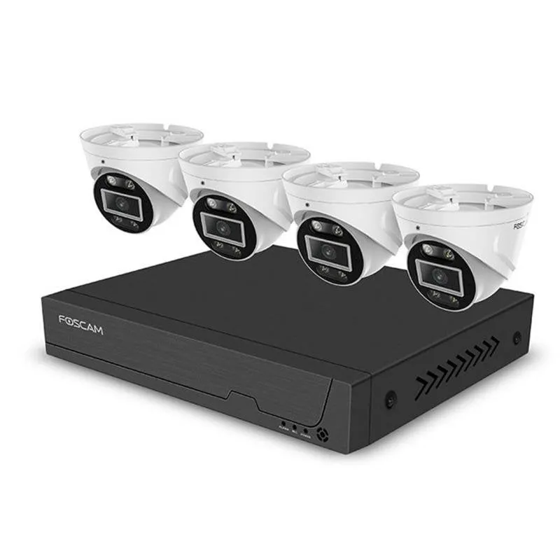 Registratore NVR per Telecamera IP Foscam FNA108E-T4-2T 4 telecamere 4K 2TB HDD PoE