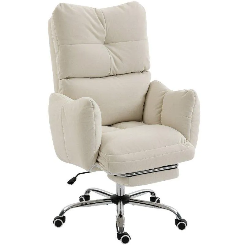 Sedia da Ufficio con Appoggia Piedi Rolipo Girevole Ergonomica con Funzione di Bilanciamento