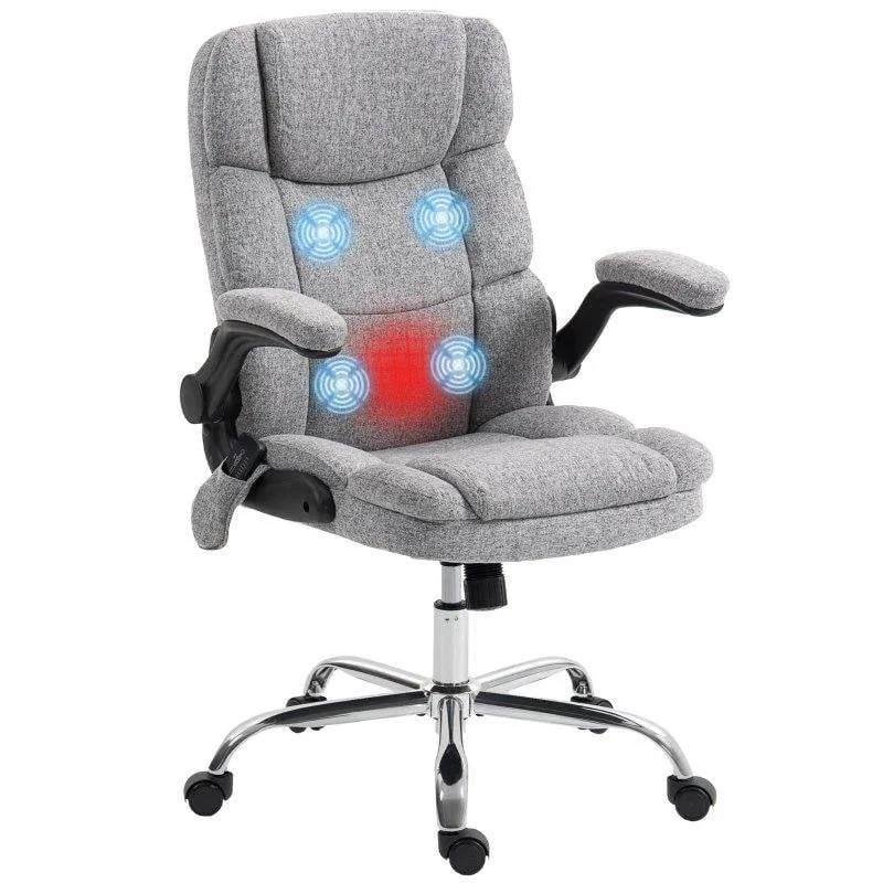 Sedia da Ufficio Ergonomica Rolipo con Funzione di Bilanciamento Grigio