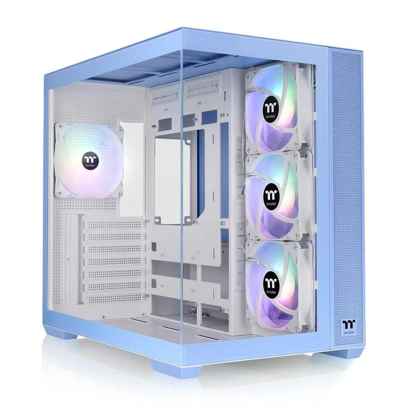 Case PC Thermaltake View 380 TG ARGB Hydrangea Blue Midi Tower