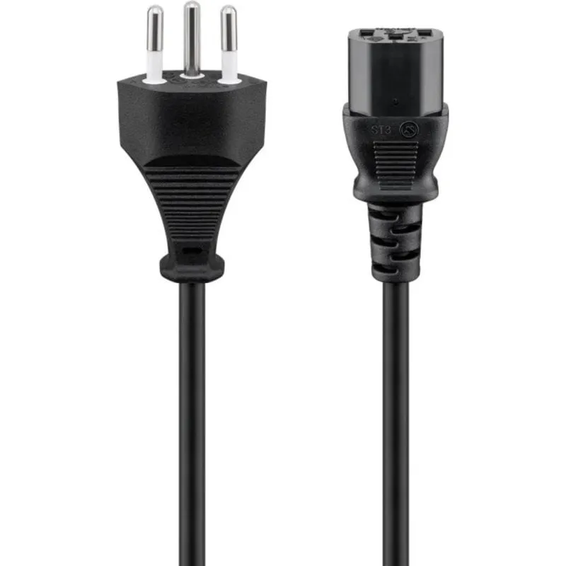 Cavo di alimentazione Goobay 93617 2 m SEV 1011 IEC C13