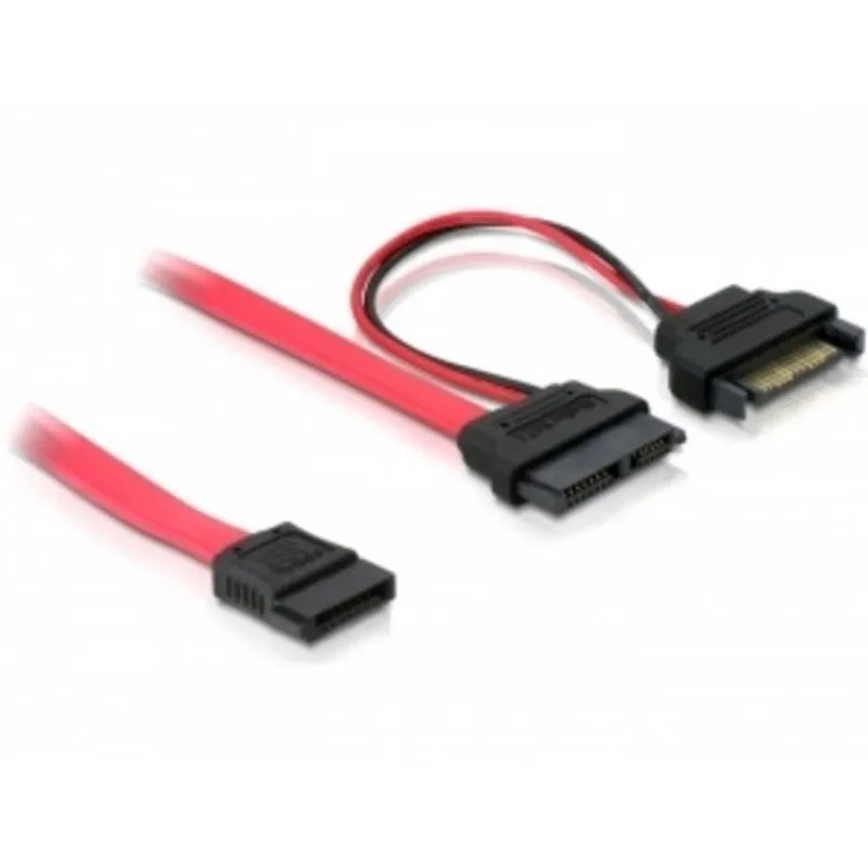 Cavo SATA DeLOCK 0,5 m Rosso Maschio/Femmina
