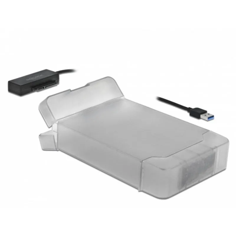 Convertitore USB Type A a SATA 6 Gbit/s DeLOCK 64086 Trasparente