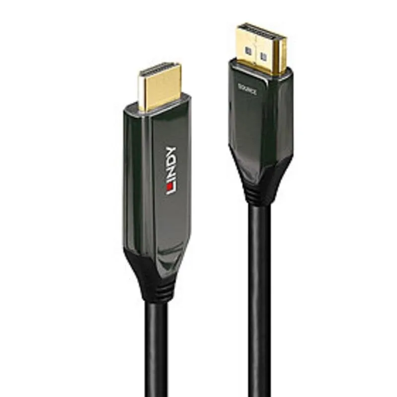 Adattatore video 3 m DisplayPort a HDMI 2.1 Lindy Nero