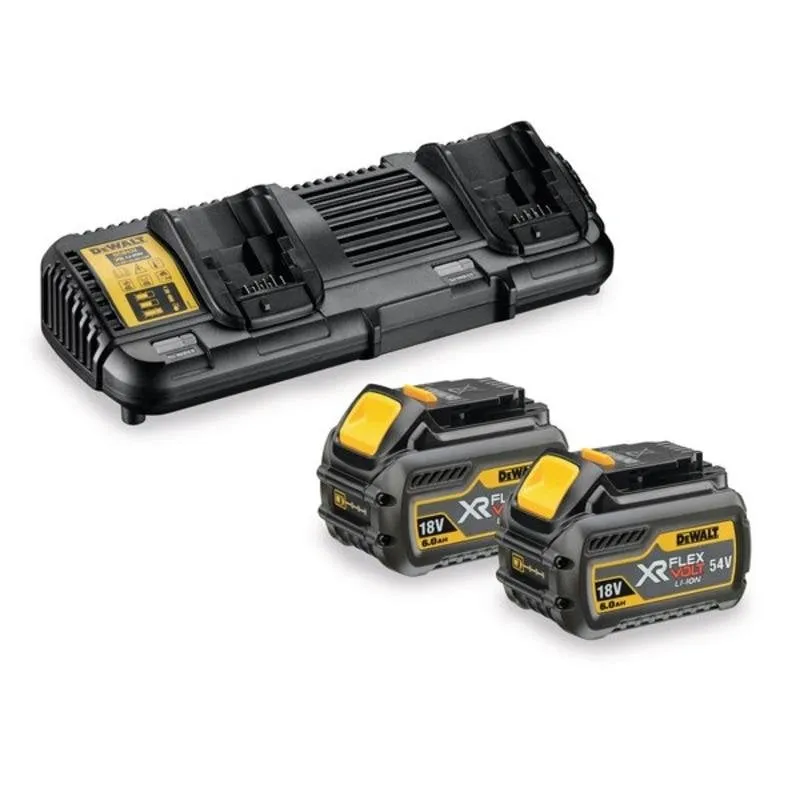Kit caricatore e batterie DeWALT DCB132T2-QW 18V 4 Ah agli Ioni di Litio
